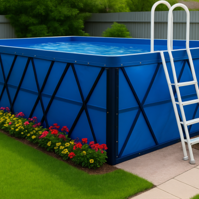 Вкладыш из прочной пвх для садовых бассейнов